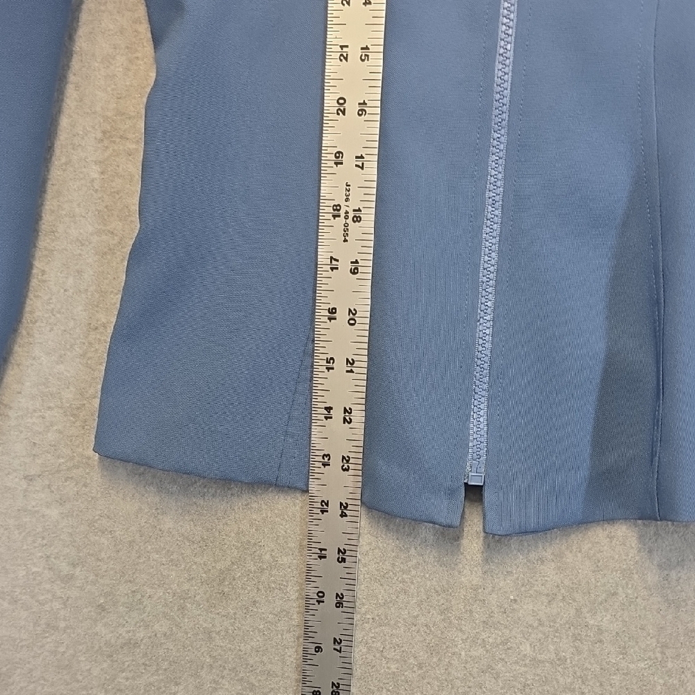 Rampage R-Wear Blue Zip Front Jacket Blazer Size Small - Picture 5 of 8